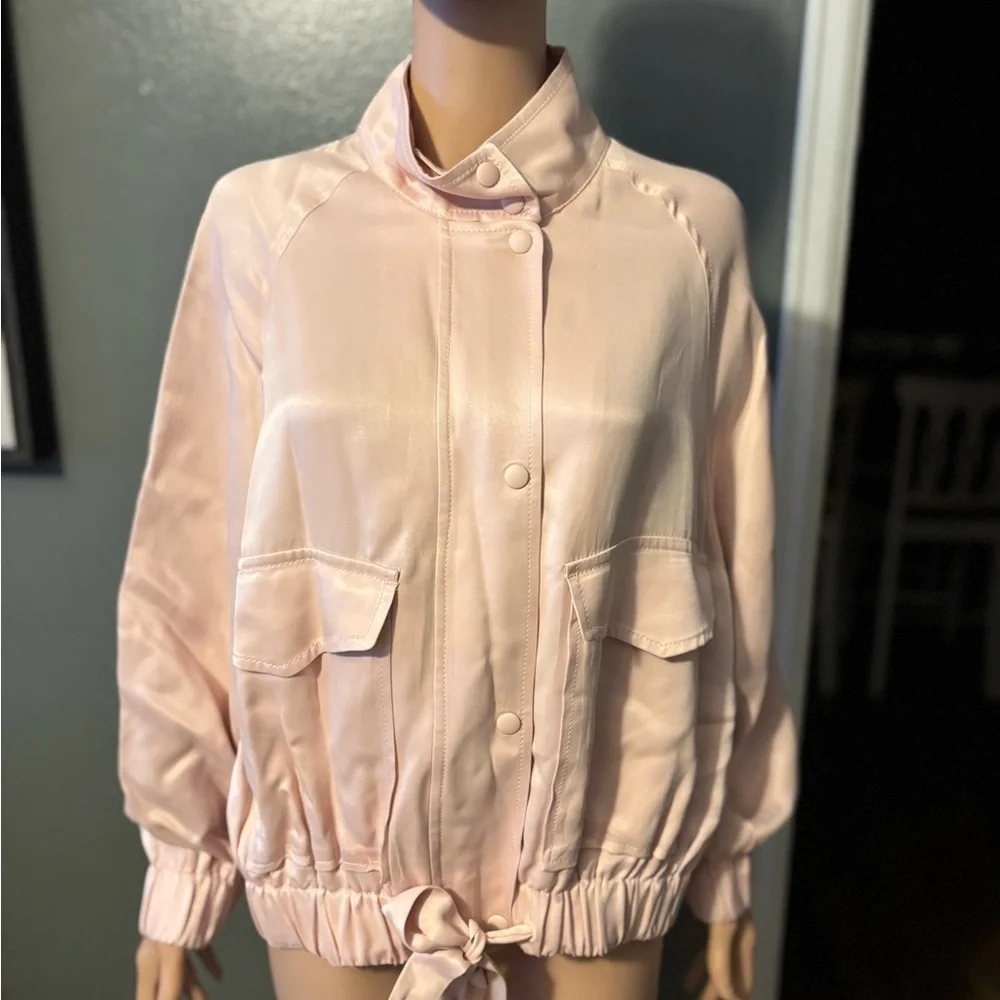 Zara Light Pink Bomber Jacket - Picture 1 of 5